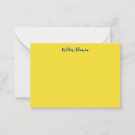 Elegante, Luxe en Chique Gouden Naam Notitiekaartje