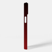 Elegante luxe geborsteld gouden monogram rood Case-Mate iPhone case (Achterkant / Rechts)