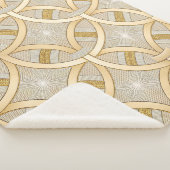 Elegante Luxe Geometrische  Sherpa Deken (3/4)