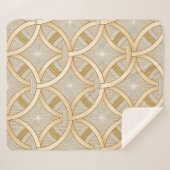 Elegante Luxe Geometrische  Sherpa Deken (Voorkant (horizontaal))