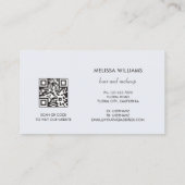 Elegante luxe goud 3D abstract | QR-code Visitekaartje (Achterkant)