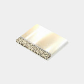 Elegante luxe goud glitters, diamanten, parels post-it® notes (Schuin)