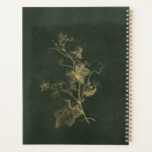 Elegante luxe goud groene zakelijke professional planner (Achterkant)