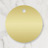 Elegante luxe gouden sierlijke bruiloft bedankjes labels (Achterkant)