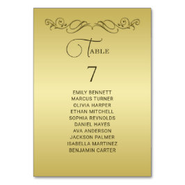 Elegante luxe gouden sierlijke bruiloft kaart