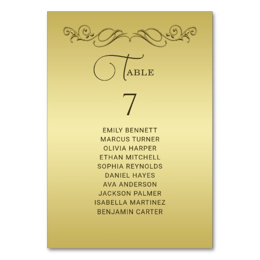 Elegante luxe gouden sierlijke bruiloft kaart (Voorkant)