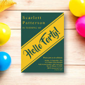 Elegante luxe groen en goud chique 40e verjaardag kaart