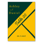 Elegante luxe groen en goud verguld chique bruilof kaart (Achterkant)