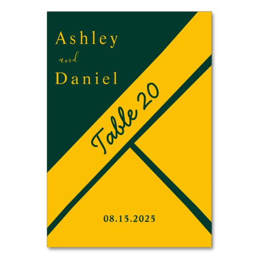 Elegante luxe groen en goud verguld chique bruilof kaart (Achterkant)