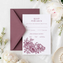 Elegante Luxe Handgetekende Botanische Bloemige Tr