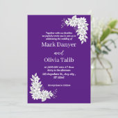 Elegante Luxe Huwelijksuitnodiging - Modern Kaart (Staand voorkant)