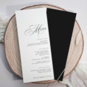 Elegante luxe kalligrafie bruiloft menu