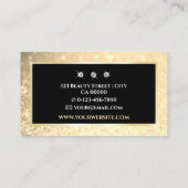 Elegante Luxe Licht Gouden Ombre Mousserende Diama Visitekaartje (Achterkant)