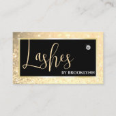 Elegante Luxe Licht Gouden Ombre Mousserende Diama Visitekaartje (Voorkant)