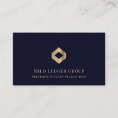 Elegante luxe Logo Visitekaartje (Voorkant)