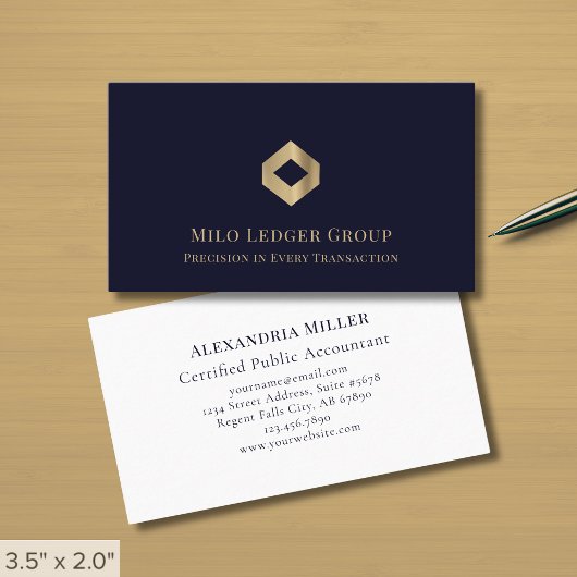 Elegante luxe Logo Visitekaartje