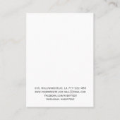 Elegante luxe marmeren agaat KETTING DISPLAY Visitekaartje (Achterkant)