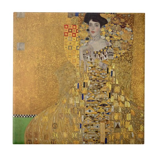 Elegante luxe met het portret van Gustav Klimt Tegeltje (Voorkant)