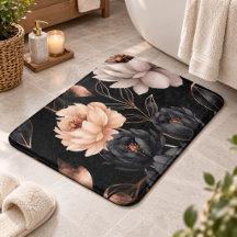 Elegante Luxe Middernacht Bloemrijk Gouden Rozen P