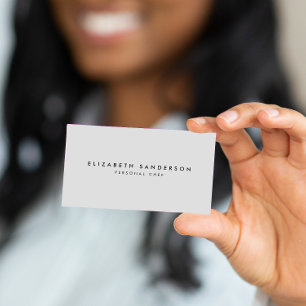 Elegante Luxe Minimale Lichtgrijze QR CODE Visitekaartje