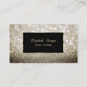 Elegante luxe, modern, glinsterende bokeh visitekaartje