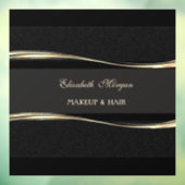 Elegante Luxe Modern, Goud, Zwart Raamsticker (Vel 3)