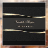 Elegante Luxe Modern, Goud, Zwart Raamsticker (Vel 2)