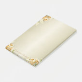 Elegante luxe, namaak gouden rozen post-it® notes (Schuin)