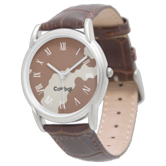 Elegante luxe namaak koeienleer populaire collecti horloge