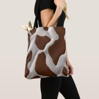 Elegante luxe namaak koeienleer trendy collectie tote bag