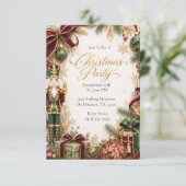 Elegante Luxe Notenkraker Kerstfeest Kaart (Staand voorkant)