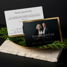 Elegante luxe onroerend goed modern goud zwart gel