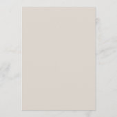Elegante luxe oude geld bruiloft tafel nummerkaart menu (Achterkant)