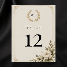 Elegante luxe oude geld bruiloft tafel nummerkaart