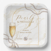 Elegante luxe parels en Prosecco bruidsdouche