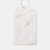 Elegante luxe parels en Prosecco Vrijgezellenfeest Cadeaulabel (Achterkant)