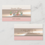 Elegante luxe professionele succulenten visitekaartje (Voorkant / Achterkant)