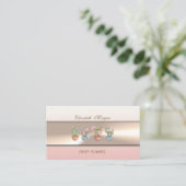 Elegante luxe professionele succulenten visitekaartje (Staand voorkant)