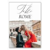 Elegante luxe reisbestemming bruiloft kaart (Voorkant)