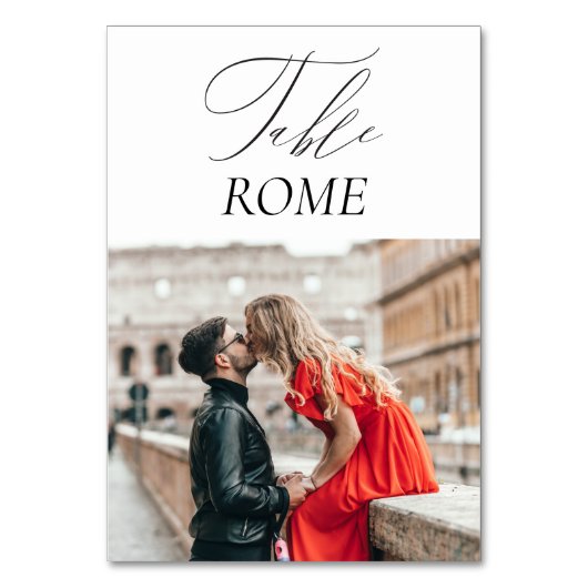 Elegante luxe reisbestemming bruiloft kaart (Voorkant)