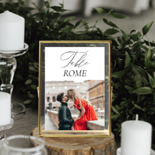 Elegante luxe reisbestemming trouwfeest kaart