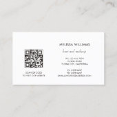 Elegante Luxe Roze Goud 3D Abstracte | QR Code Visitekaartje (Achterkant)