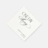 Elegante Luxe Script Proefhuwelijksdiner Feest Servet (Hoek)