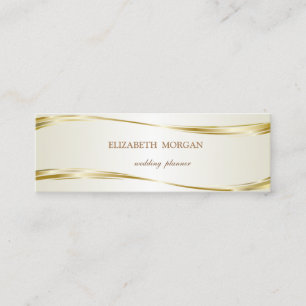 Elegante Luxe Stijlvol ,Goud Mini Visitekaartje