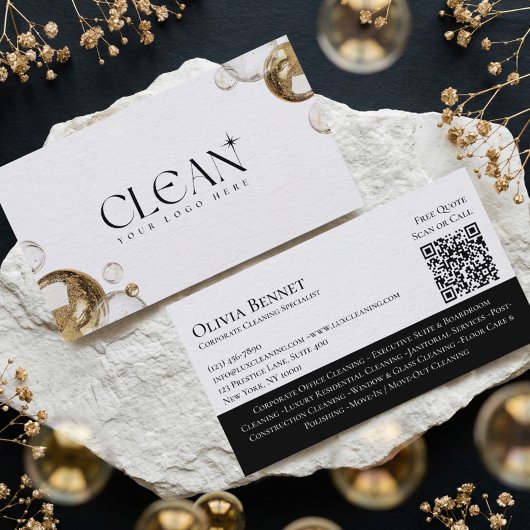 Elegante luxe thuiszorg professionele QR-code  Visitekaartje