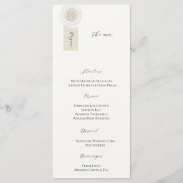 Elegante luxe trouwmenu kaart, gouden receptie D Menu