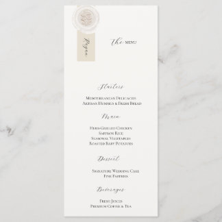 Elegante luxe trouwmenu kaart, gouden receptie D Menu