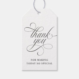 Elegante luxe trouwtrofee-taggen cadeaulabel