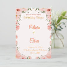 Elegante luxe trouwuitnodigingskaart