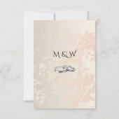 Elegante Luxe Tuin Bloemen Trouwen RSVP Card (Achterkant)